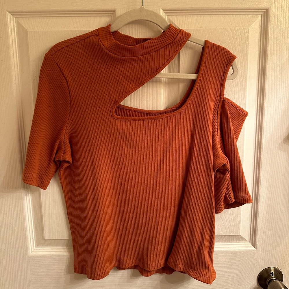 ASOS Design Curve Ribbed Cut Out Top | Size 20